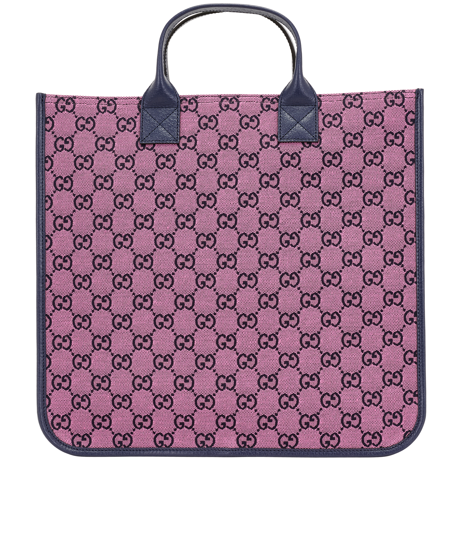 GG Kids Tote, &pound;350, Handbags, Navy/Pink, Canvas, Back view
